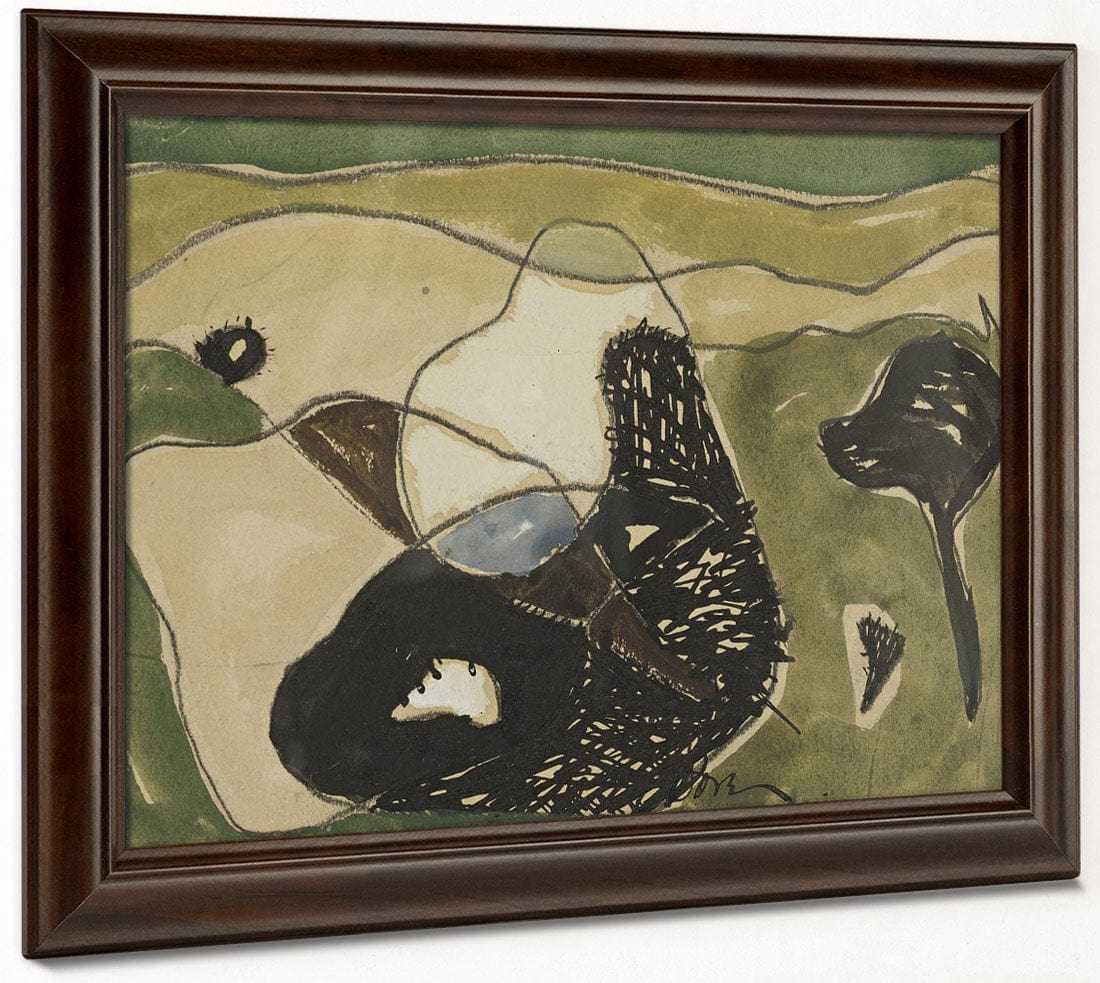 Cows In A Pasture By Arthur Dove Fine Art Print