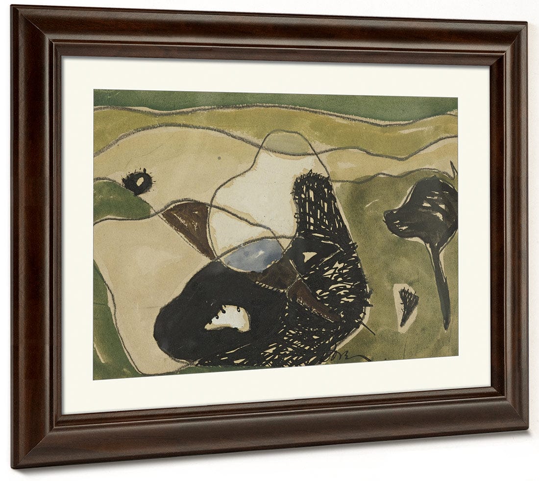 Cows In A Pasture By Arthur Dove Fine Art Print