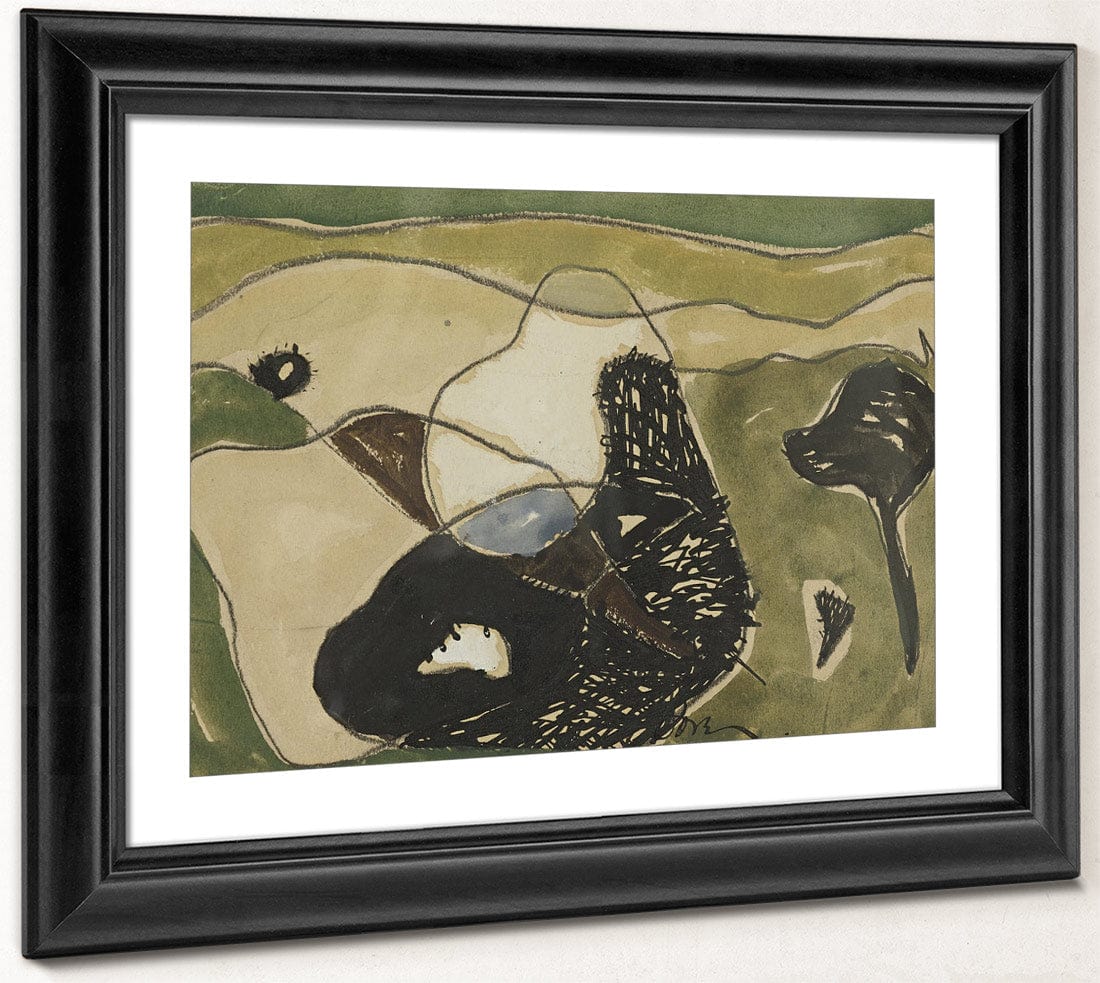 Cows In A Pasture By Arthur Dove Fine Art Print