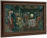 Cowshed Courtship By Nicolai Astrup Fine Art Print