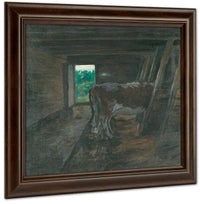 Cowshed Interior By Nicolai Astrup Fine Art Print