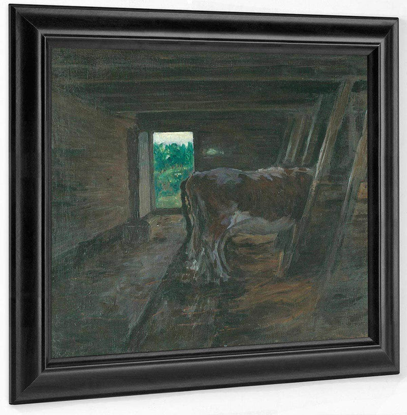 Cowshed Interior By Nicolai Astrup Fine Art Print