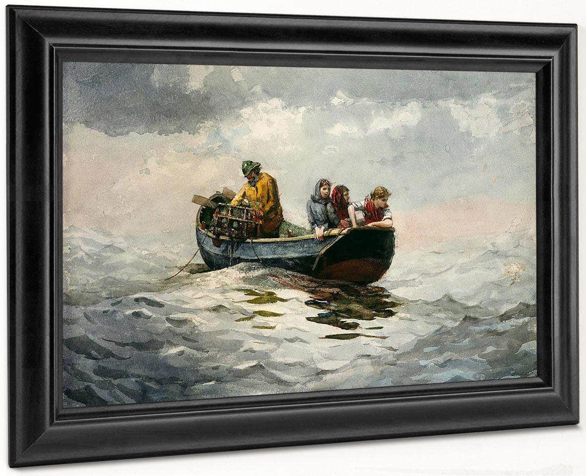 Crab Fishing By Winslow Homer Fine Art Print