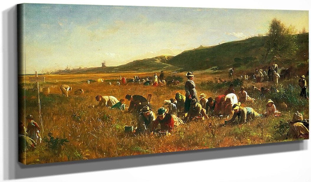 Cranberry Harvest By Eastman Johnson Fine Art Print