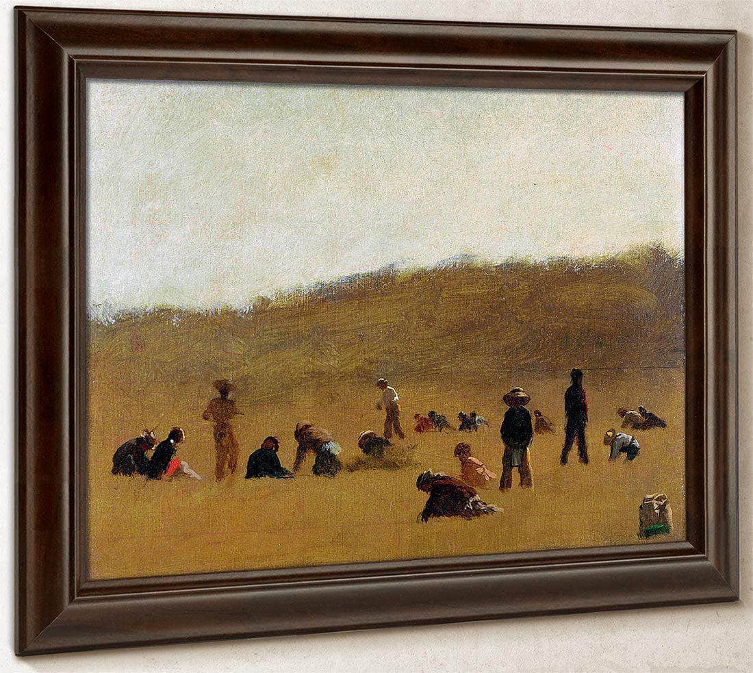 Cranberry Pickers By Eastman Johnson Fine Art Print