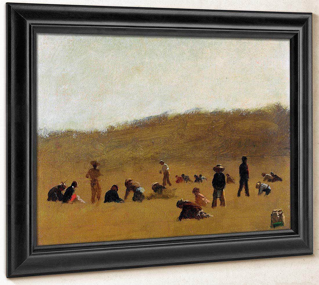 Cranberry Pickers By Eastman Johnson Fine Art Print