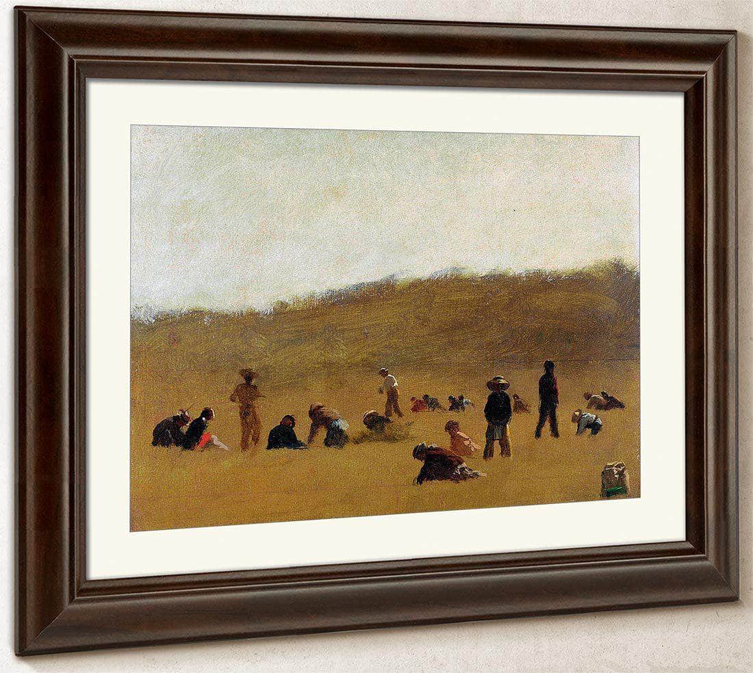 Cranberry Pickers By Eastman Johnson Fine Art Print