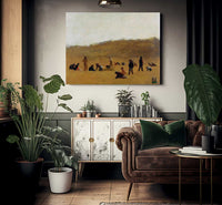 Cranberry Pickers By Eastman Johnson Fine Art Print