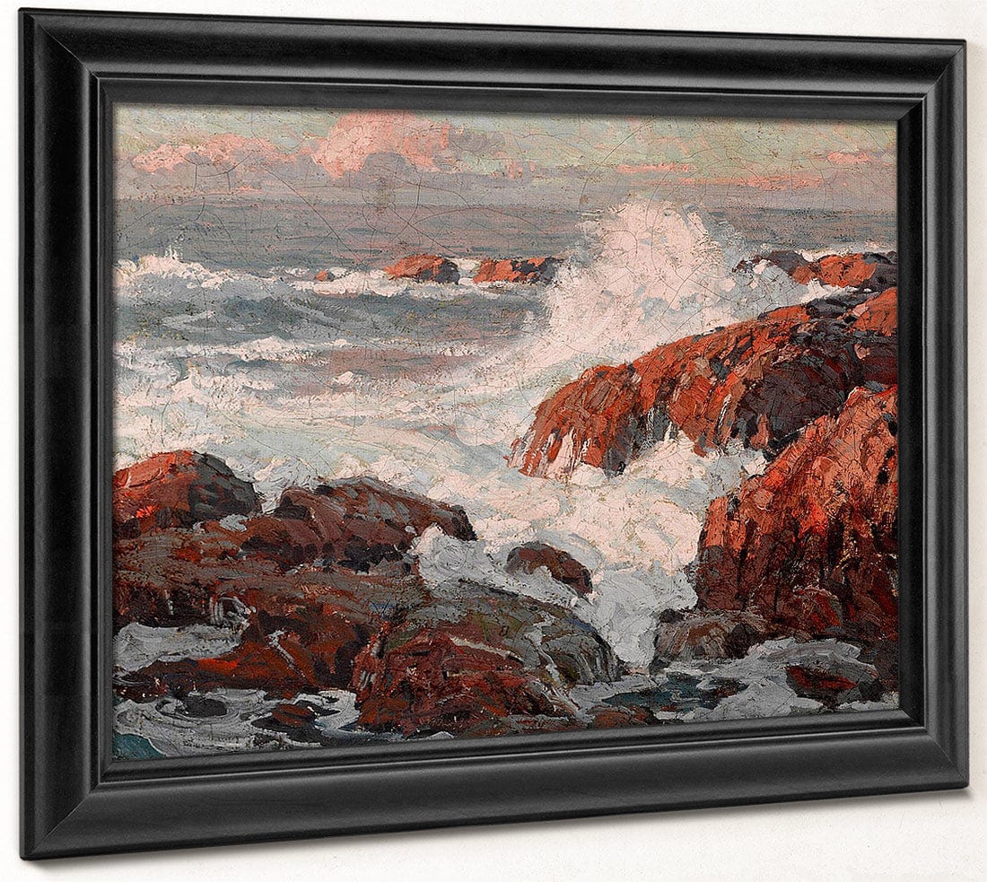 Crashing Waves By Edgar Payne Fine Art Print