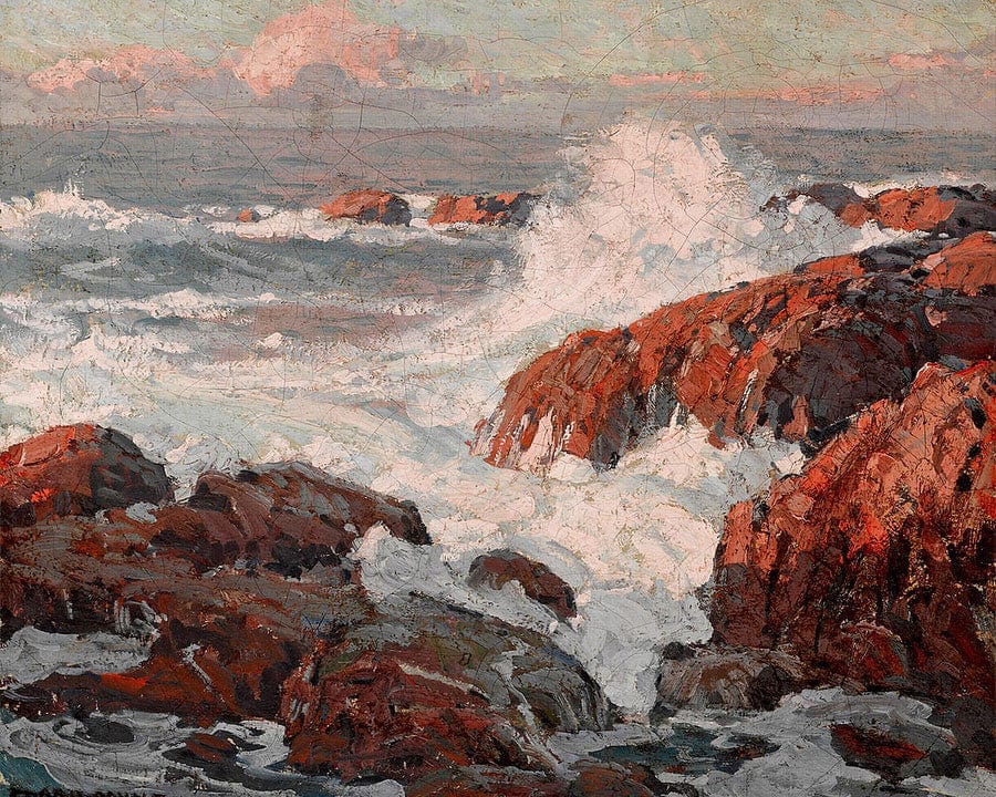 Crashing Waves By Edgar Payne Fine Art Print