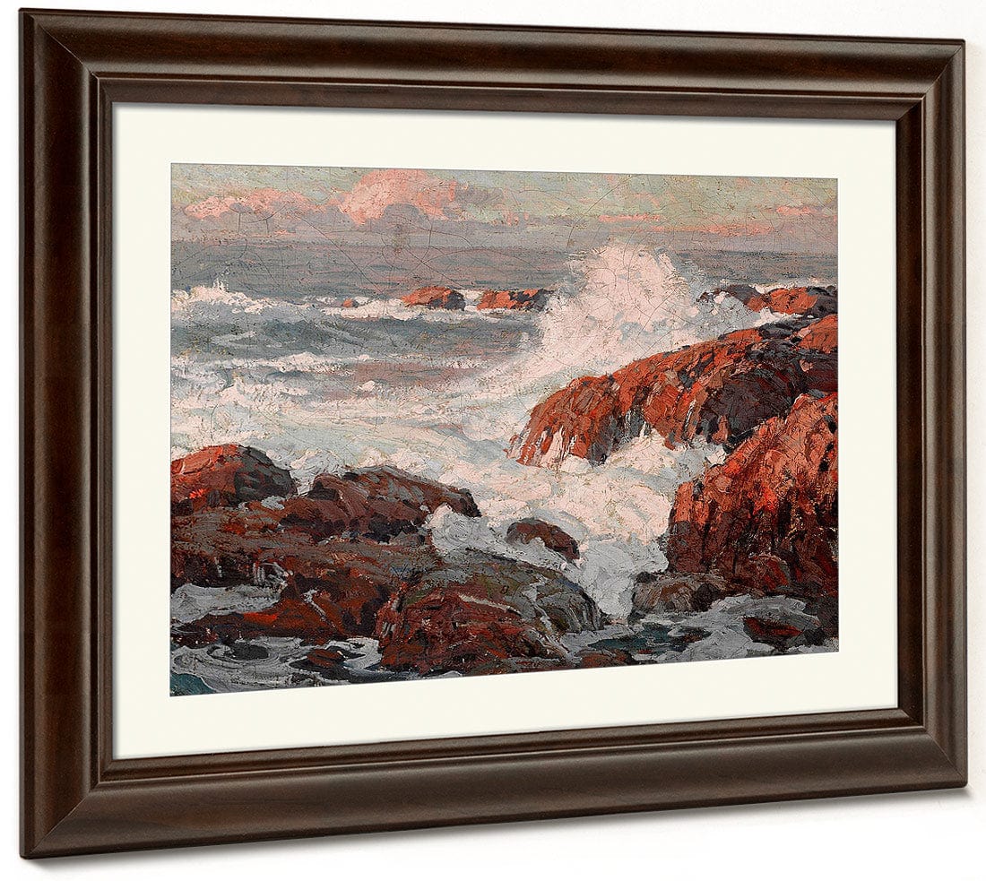 Crashing Waves By Edgar Payne Fine Art Print