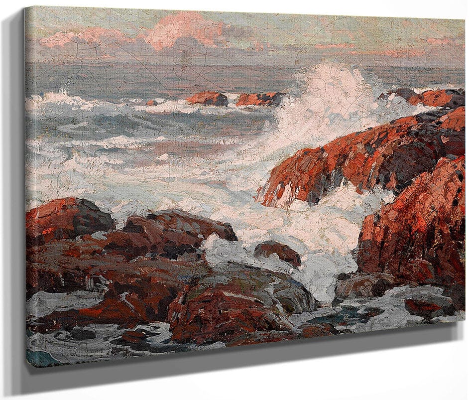 Crashing Waves By Edgar Payne Fine Art Print