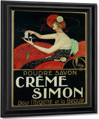 Creme Simon Poster By Joaquim Vayreda Vila Fine Art Print