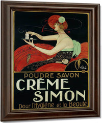 Creme Simon Poster By Joaquim Vayreda Vila Fine Art Print