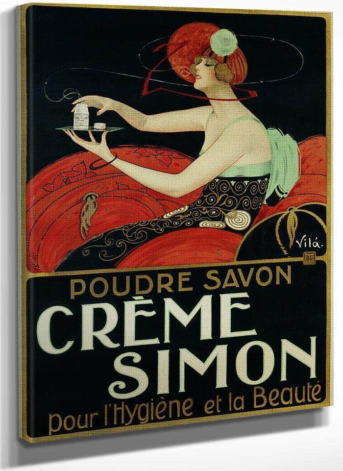 Creme Simon Poster By Joaquim Vayreda Vila Fine Art Print