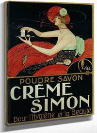 Creme Simon Poster By Joaquim Vayreda Vila Fine Art Print
