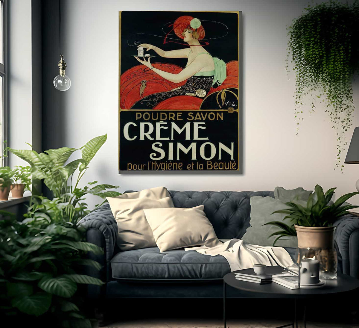 Creme Simon Poster By Joaquim Vayreda Vila Fine Art Print