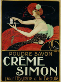 Creme Simon Poster By Joaquim Vayreda Vila Fine Art Print
