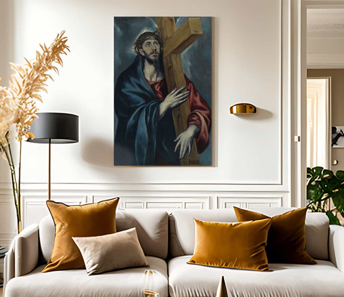 Crist Amb La Creu By El Greco Fine Art Print