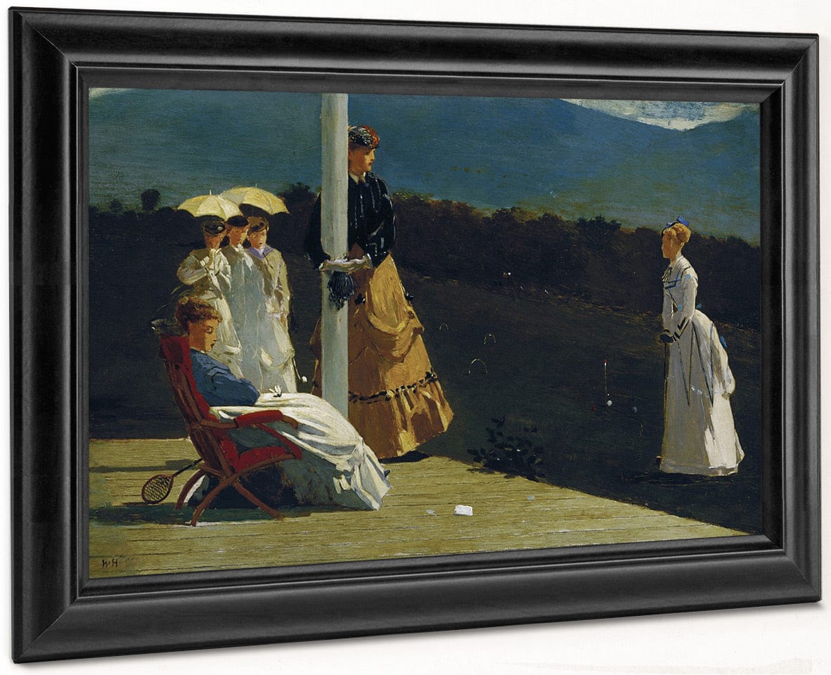 Croquet Match By Winslow Homer Fine Art Print