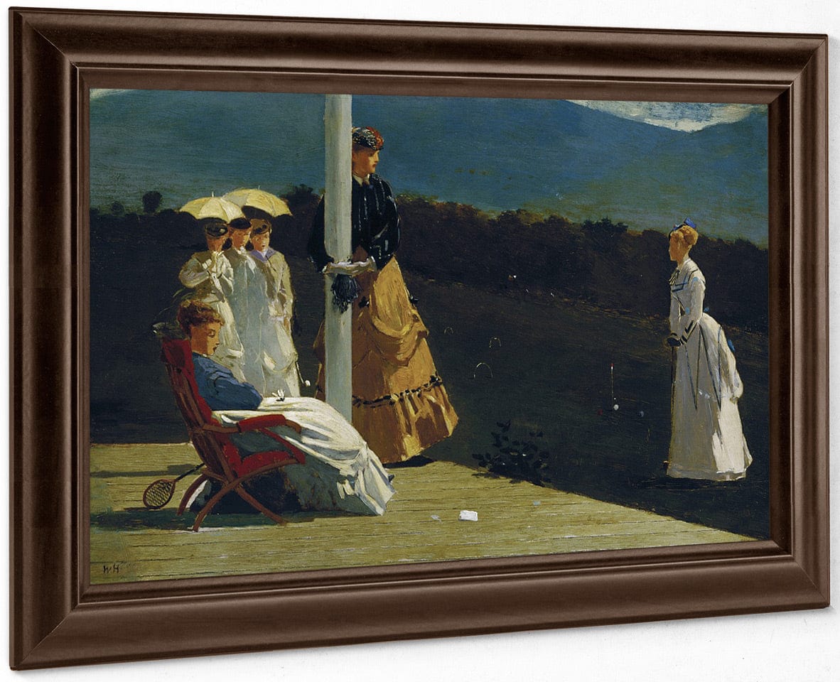 Croquet Match By Winslow Homer Fine Art Print