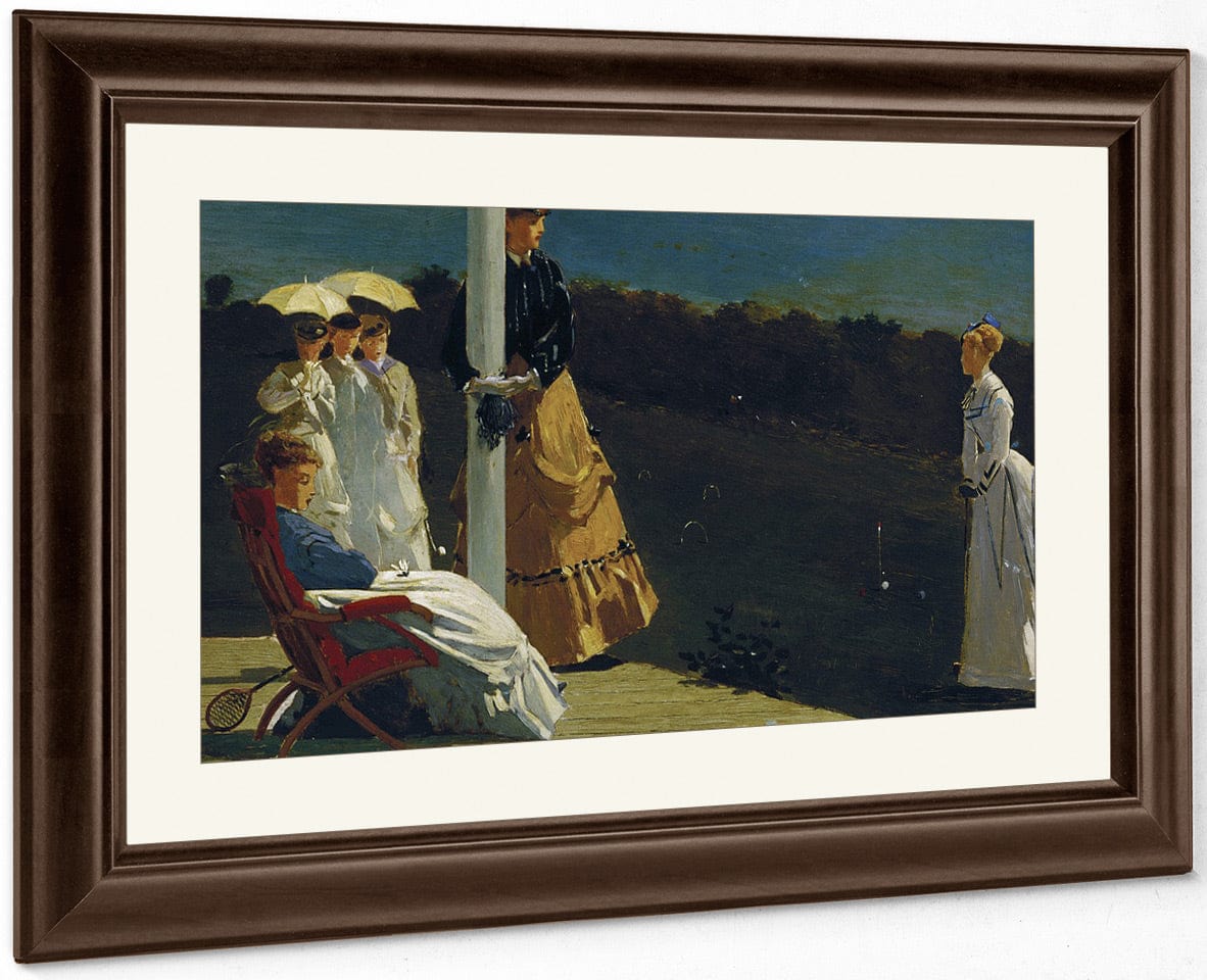 Croquet Match By Winslow Homer Fine Art Print