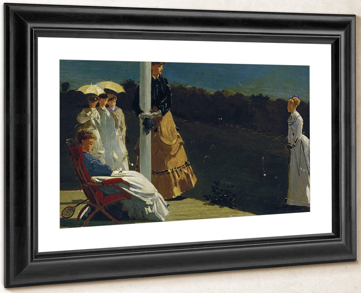 Croquet Match By Winslow Homer Fine Art Print