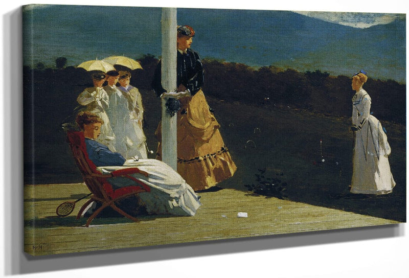 Croquet Match By Winslow Homer Fine Art Print