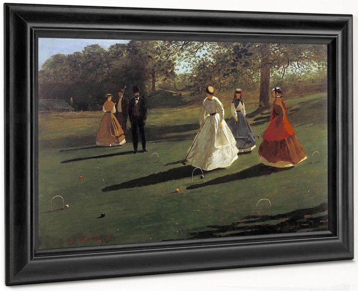 Croquet Players By Winslow Homer Fine Art Print