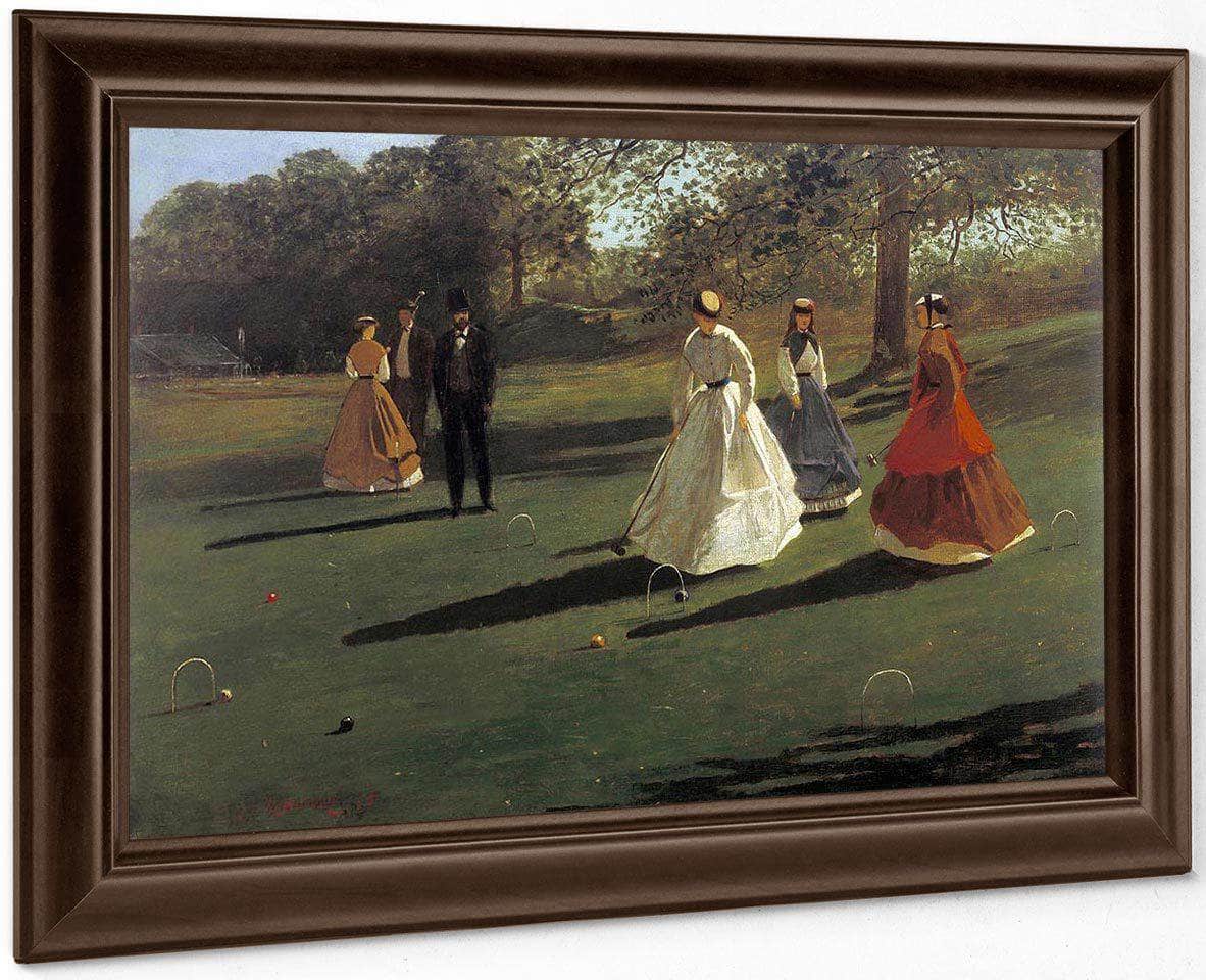 Croquet Players By Winslow Homer Fine Art Print