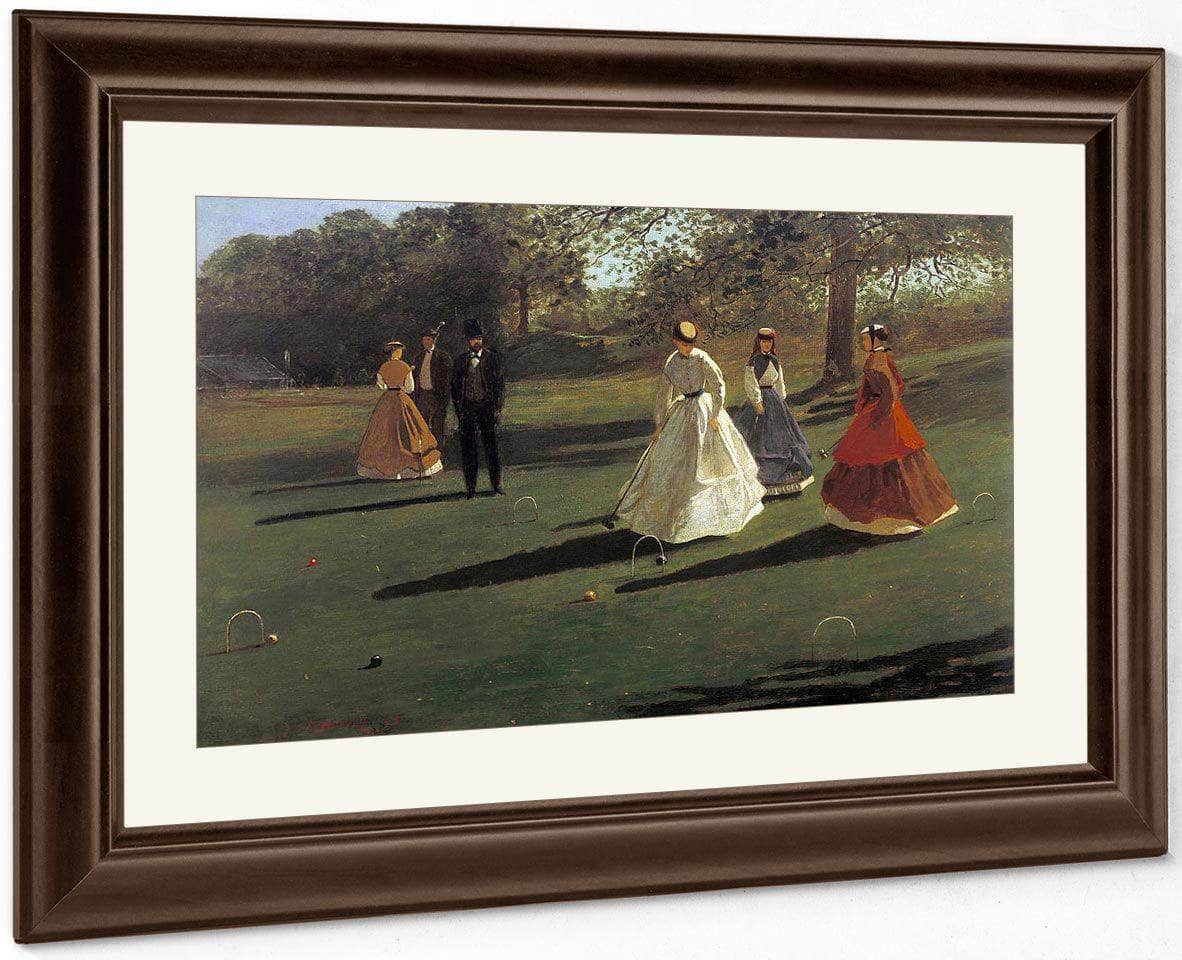 Croquet Players By Winslow Homer Fine Art Print