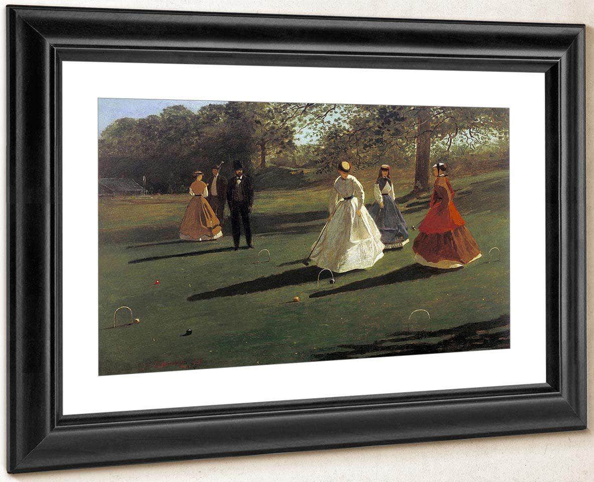 Croquet Players By Winslow Homer Fine Art Print