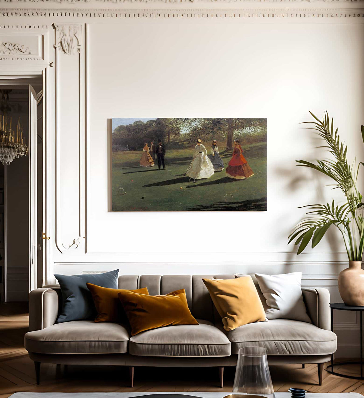 Croquet Players By Winslow Homer Fine Art Print