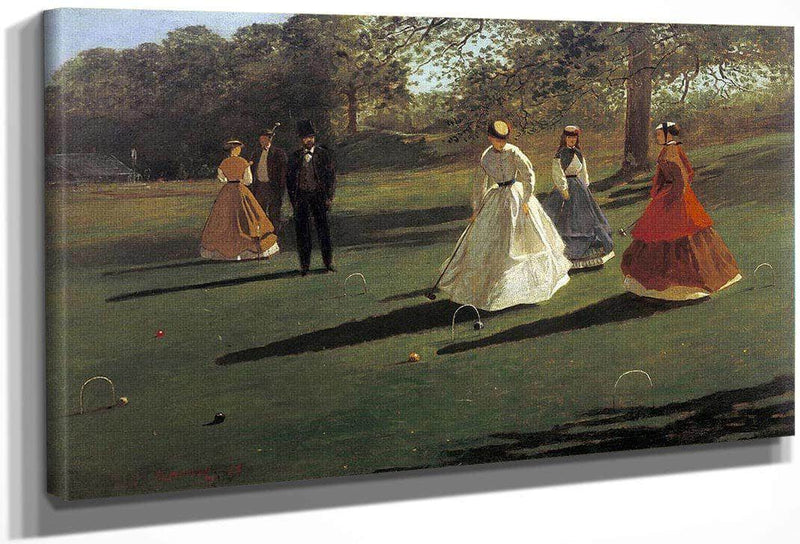 Croquet Players By Winslow Homer Fine Art Print