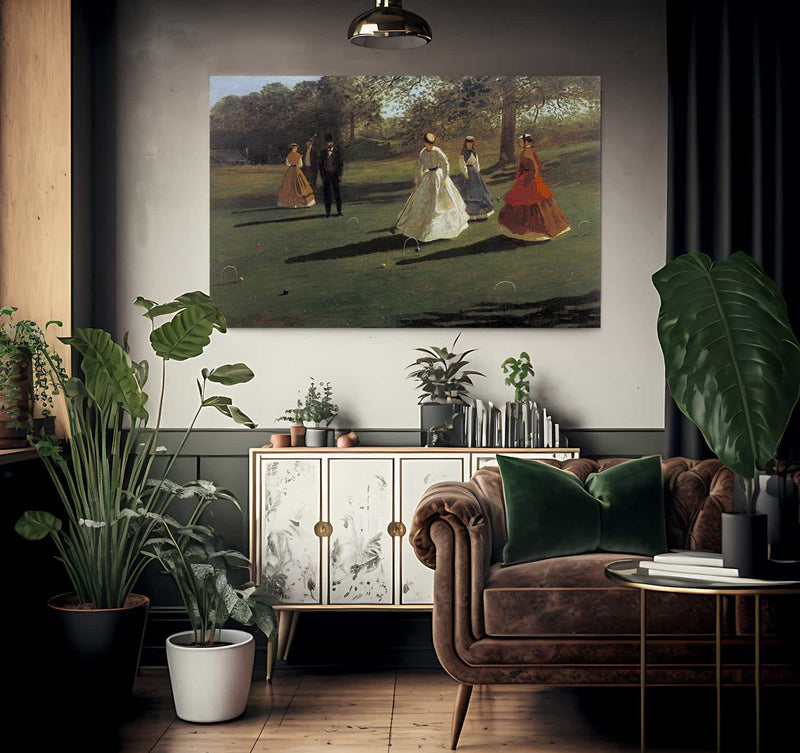 Croquet Players By Winslow Homer Fine Art Print