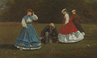 Croquet Scene By Winslow Homer Fine Art Print