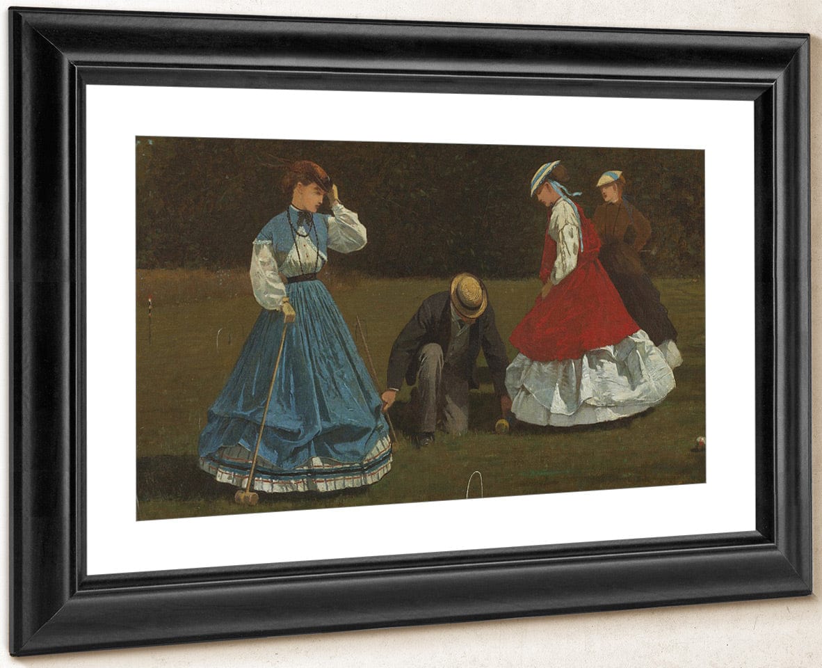 Croquet Scene By Winslow Homer Fine Art Print