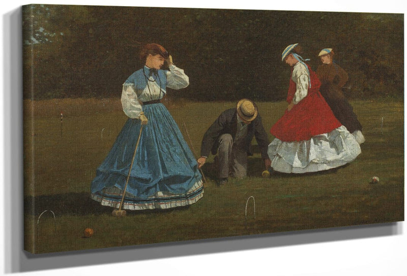 Croquet Scene By Winslow Homer Fine Art Print