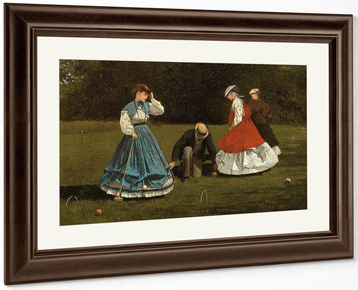 Croquet Scene By Winslow Homer Fine Art Print