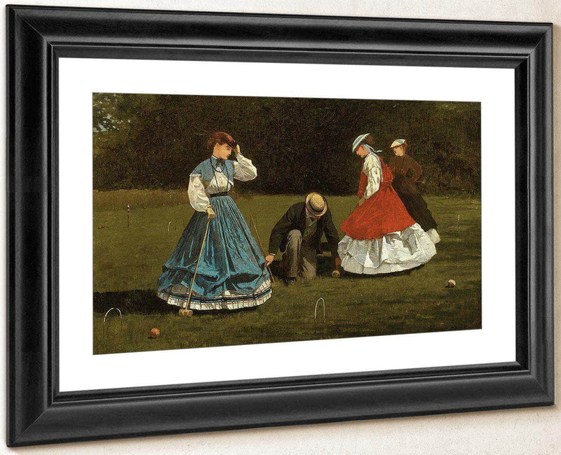 Croquet Scene By Winslow Homer Fine Art Print
