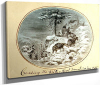 Crossing The Bitterroot Mountains By Gustav Sohon Fine Art Print