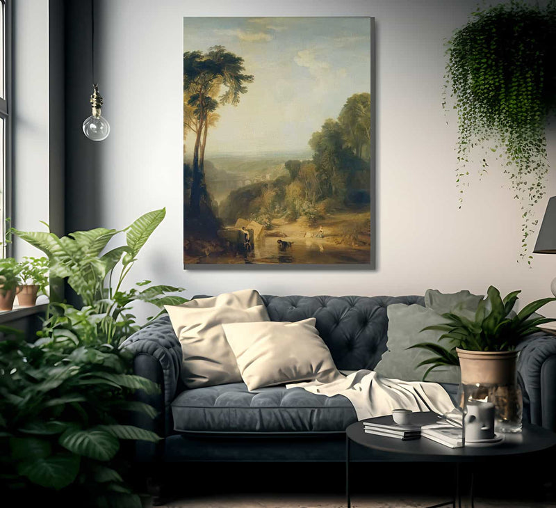 Crossing The Brook By Jwm Turner Fine Art Print