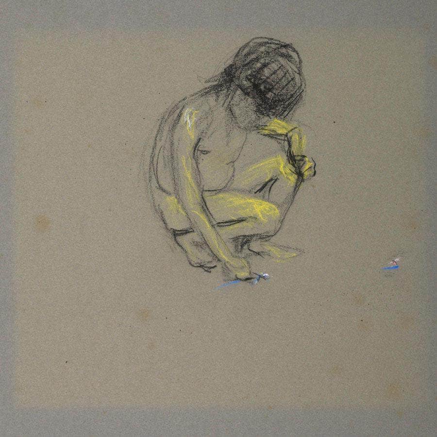 Crouching Boy By Alice Pike Barney Fine Art Print
