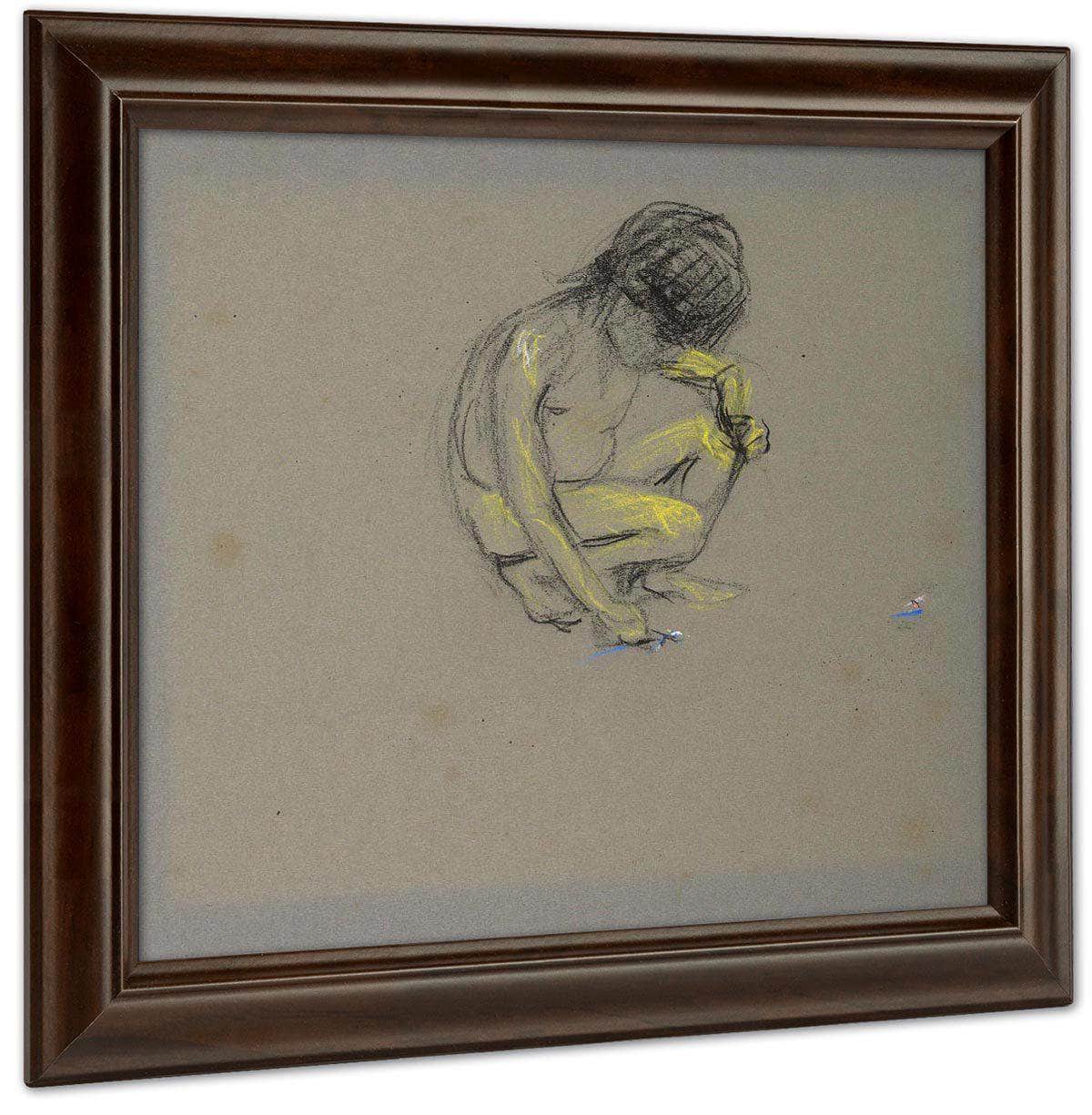 Crouching Boy By Alice Pike Barney Fine Art Print