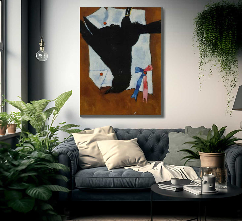 Crow With Ribbons By Marsden Hartley Fine Art Print