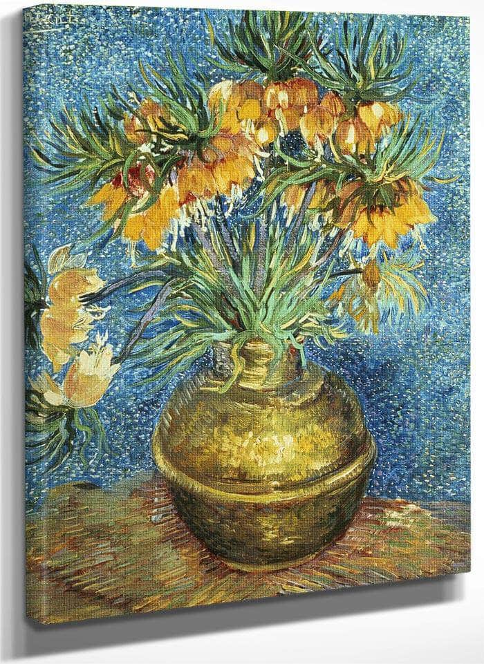 Crown Imperial Fritillaries In A Copper Vase By Vincent Van Gogh Fine Art Print
