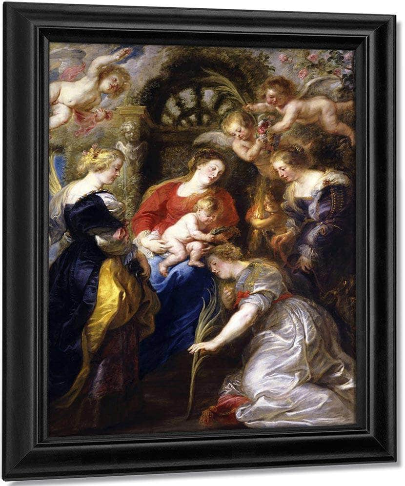Crowning Of Saint Catherine By Peter Paul Rubens Fine Art Print
