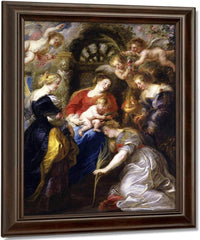 Crowning Of Saint Catherine By Peter Paul Rubens Fine Art Print