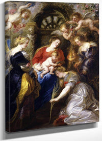 Crowning Of Saint Catherine By Peter Paul Rubens Fine Art Print