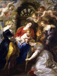 Crowning Of Saint Catherine By Peter Paul Rubens Fine Art Print